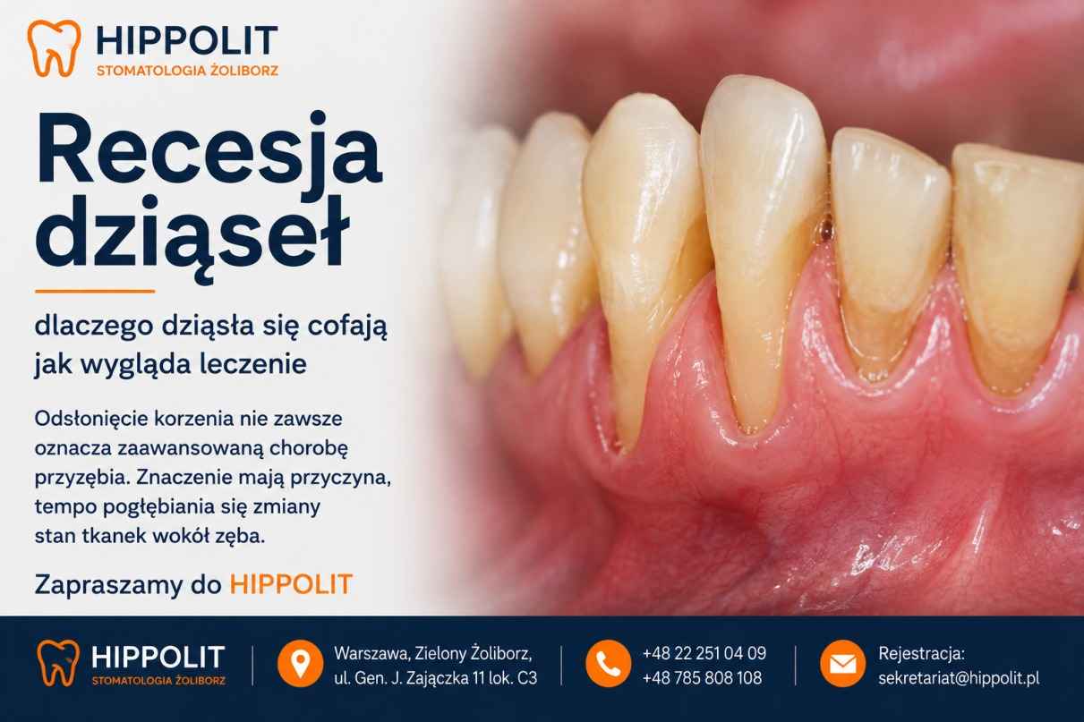 Recesja dziąseł - dlaczego dziąsła się cofają?